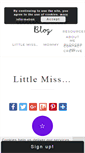 Mobile Screenshot of littlemissblog.com